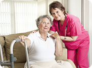 Elderly woman and her Doctor